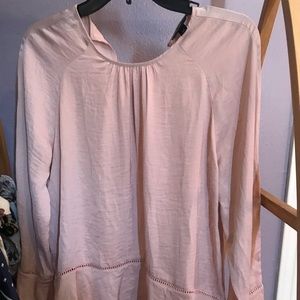 Pink Peplum Blouse